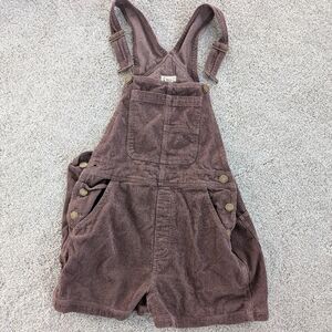 Billabong Brown Corduroy Short Overalls